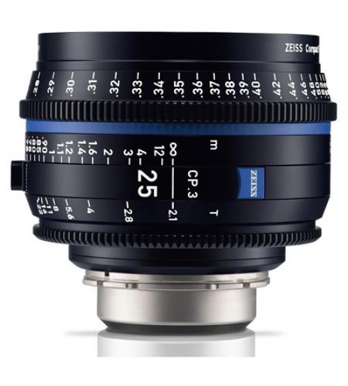 Carl Zeiss CP.3 25mm T2.1 Compact Prime Lens (Canon EF Mount, Feet)
